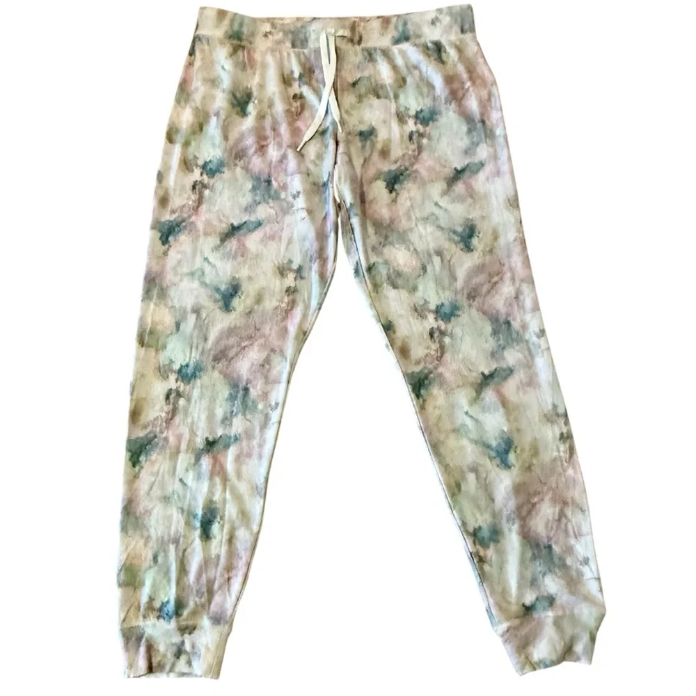 P.J. Salvage Women's Marble Vibes Tie Dye Banded Pajama Lounge Pants Sz: X-Large